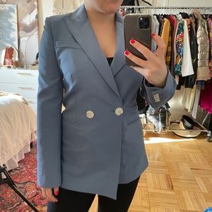 Blue Double Breasted Blazer